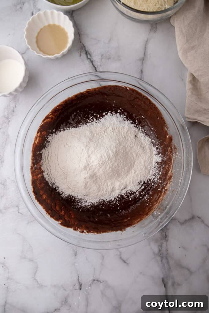 Beaten egg and sugar mixture, thick and pale.